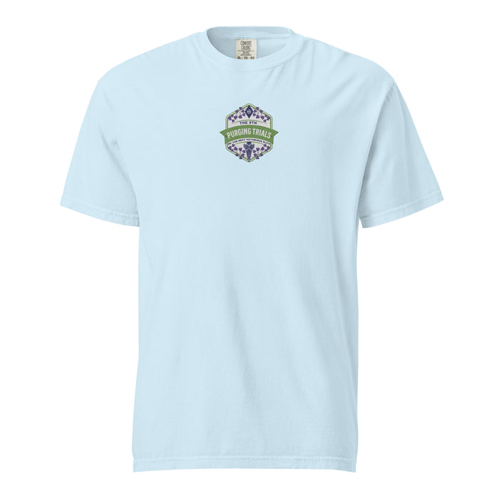 The Sixth Purging Trials Embroidered Tee Shirt - The Bean Workshop - box tee, embroidered, kai azer, lauren roberts, paedyn gray, powerless