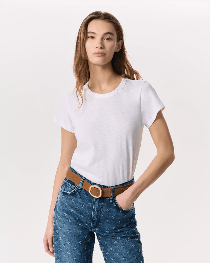 The Slub Tee in Bright White