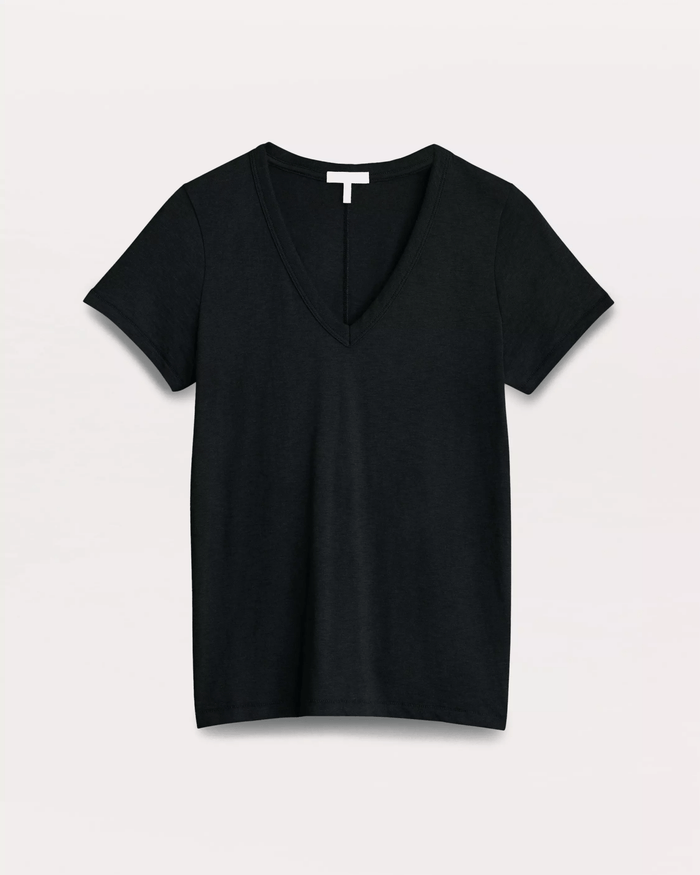 The Slub Vee in Black