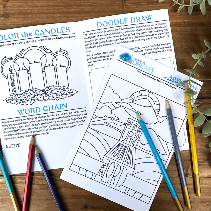 The Will to Dream Interactive Worship Bulletins