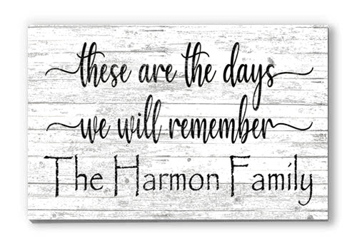 vintage family sign