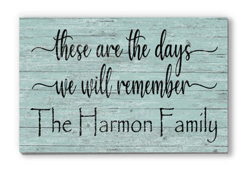 rustic family signs