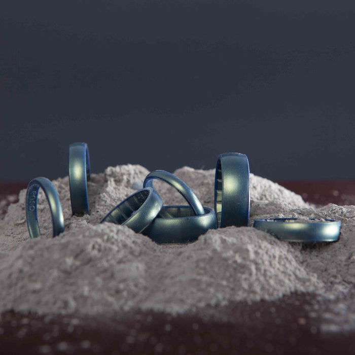 Elements Classic Thin Silicone Ring - Volcanic Ash