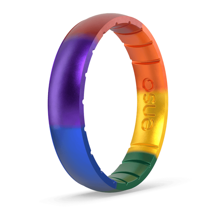 Handcrafted Classic Thin Silicone Ring - Encircle Pride