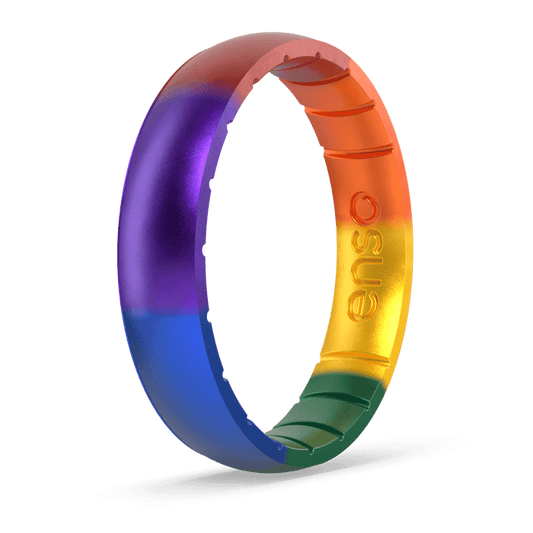 Handcrafted Classic Thin Silicone Ring - Encircle Pride