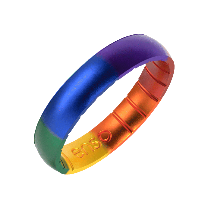 Handcrafted Classic Thin Silicone Ring - Encircle Pride