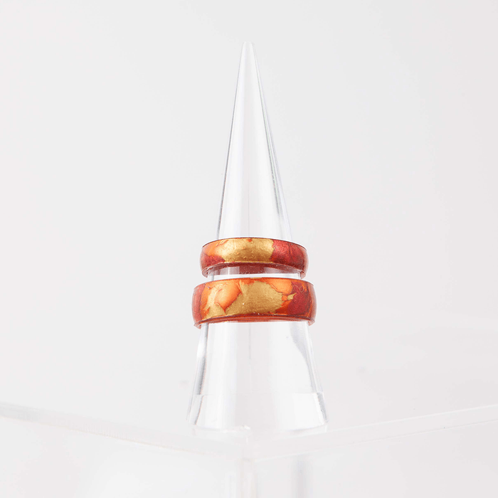 Handcrafted Thin Silicone Ring - Sunburst