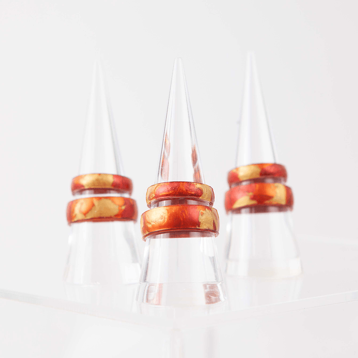 Handcrafted Thin Silicone Ring - Sunburst
