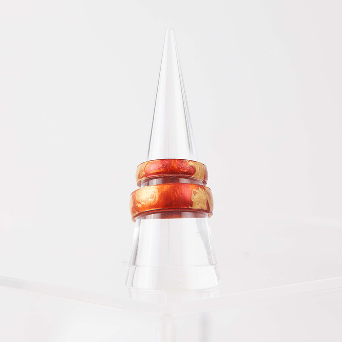 Handcrafted Thin Silicone Ring - Sunburst