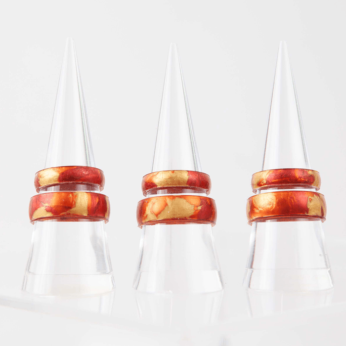 Handcrafted Thin Silicone Ring - Sunburst