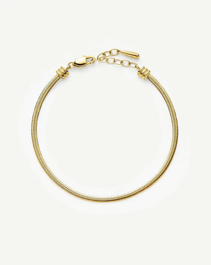 Thin Snake Chain Bracelet | 18k Gold Plated Bracelets Missoma