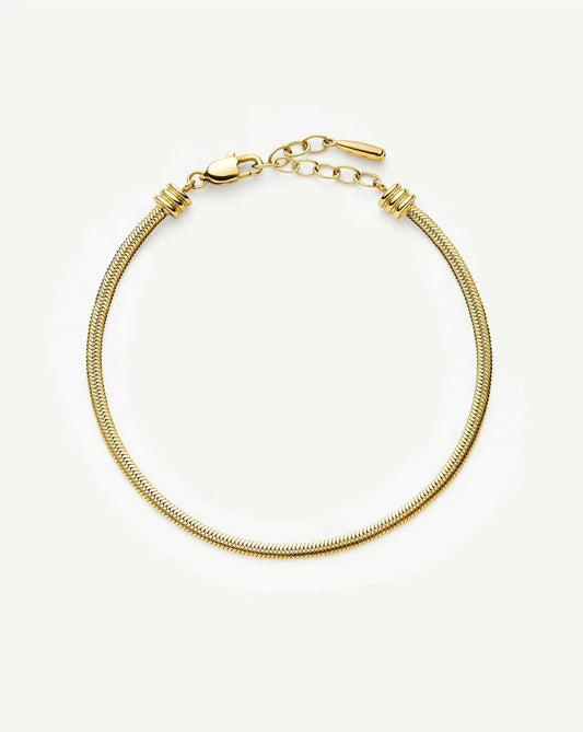 Thin Snake Chain Bracelet | 18k Gold Plated Bracelets Missoma