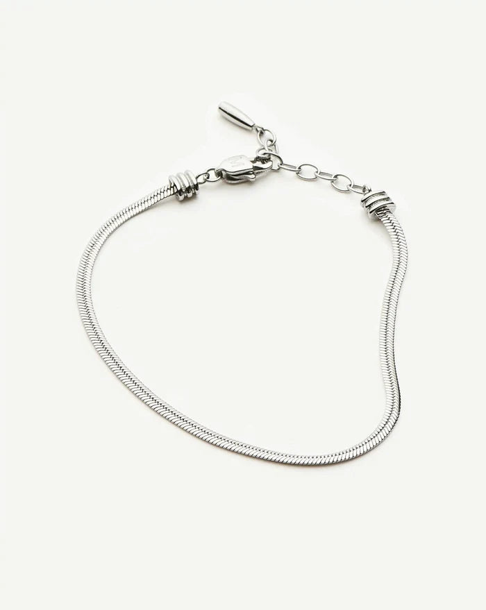 Thin Snake Chain Bracelet | Platinum Plated Bracelets Missoma
