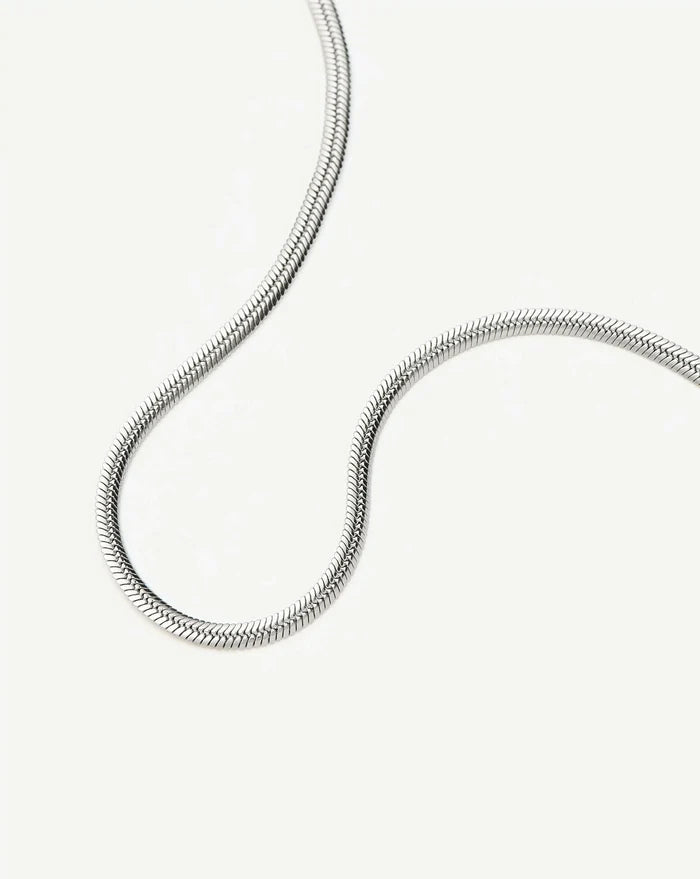 Thin Snake Chain Necklace | Platinum Plated Necklaces Missoma