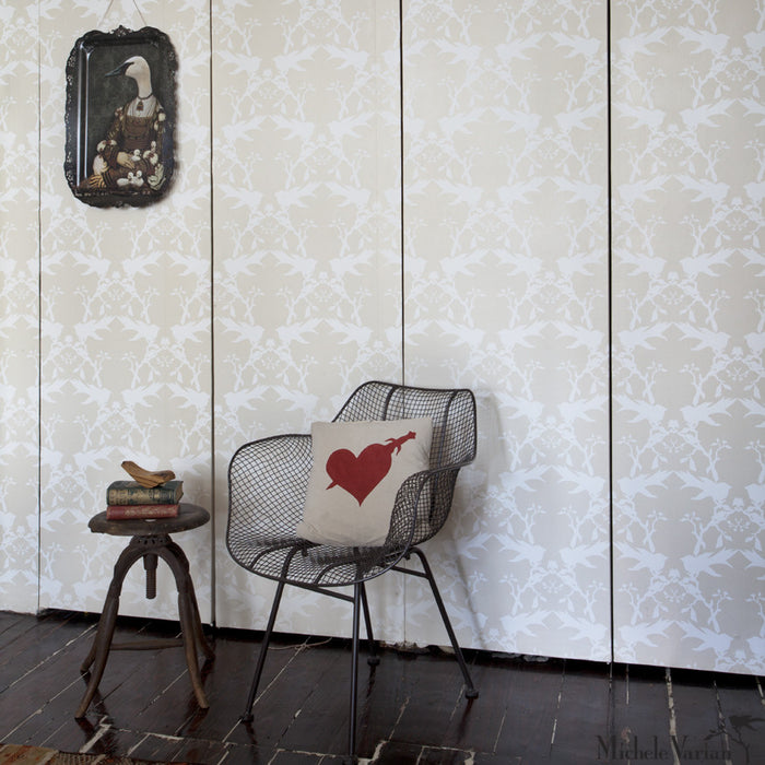 Thornbird Wallpaper Snow Off White