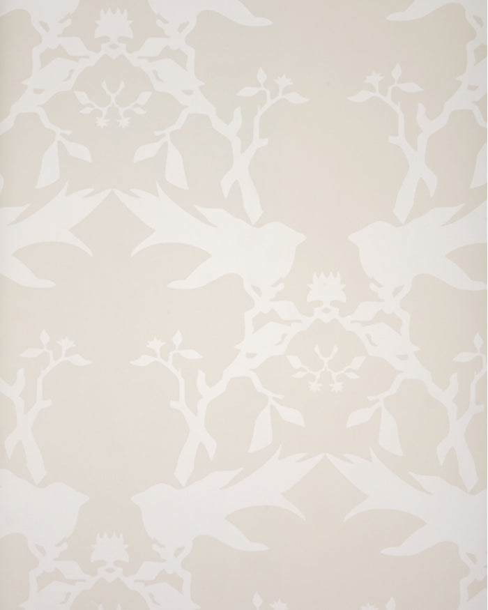 Thornbird Wallpaper Snow Off White