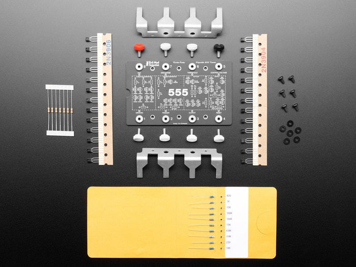 "Three Fives" Discrete 555 Timer Kit (v2.0) [Discontinued] by EMSL - The Pi Hut