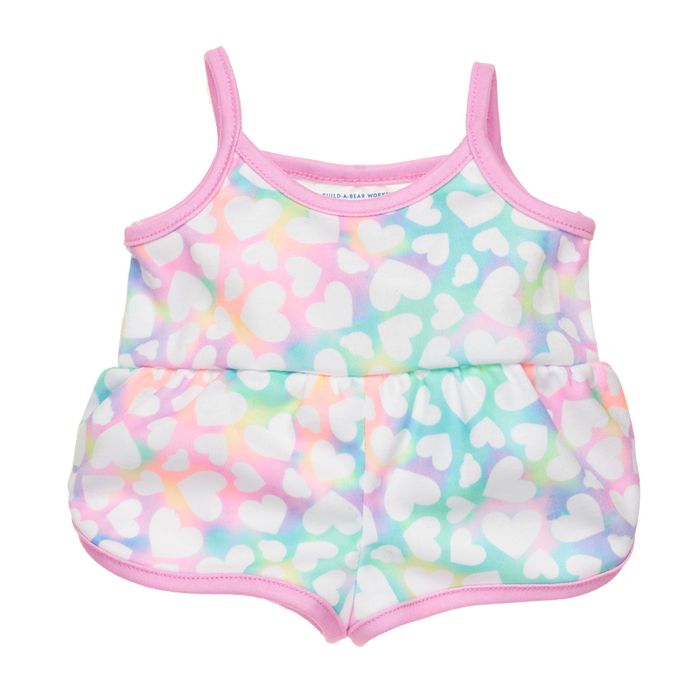 Tie-Dye Hearts Romper