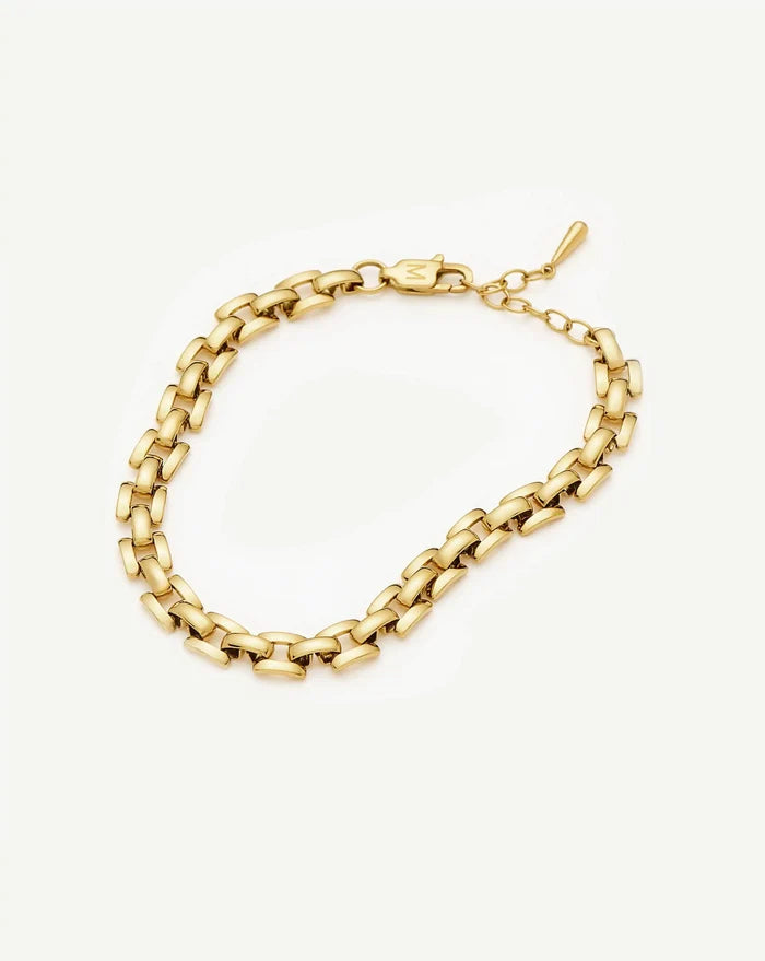 Timepiece Link Chain Bracelet | 18k Gold Plated Bracelets Missoma