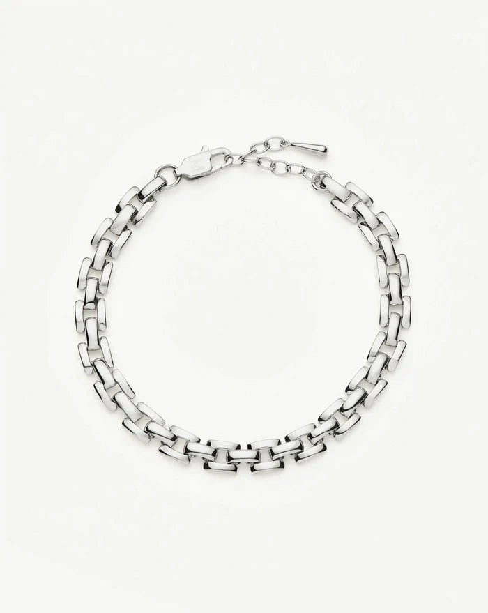 Timepiece Link Chain Bracelet | Platinum Plated Bracelets Missoma