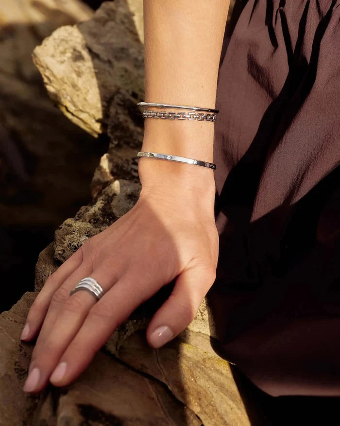 Timepiece Link Chain Bracelet | Silver Plated Bracelets Missoma