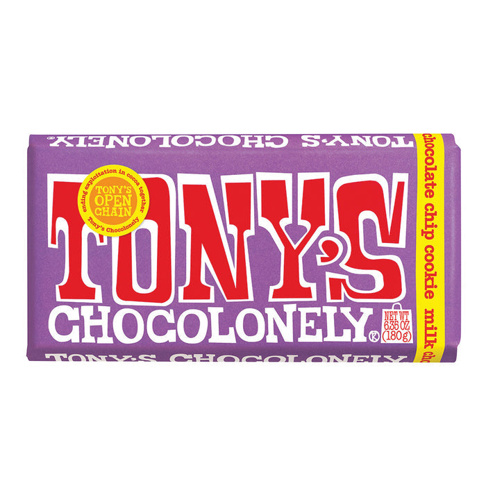 Tony's Chocolonely Chip Cookie Milk Chocolate Candy - 15 Count