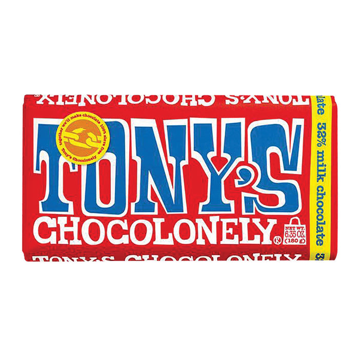 Tony's Chocolonely Milk Chocolate 32% Large Bar - 15 Count