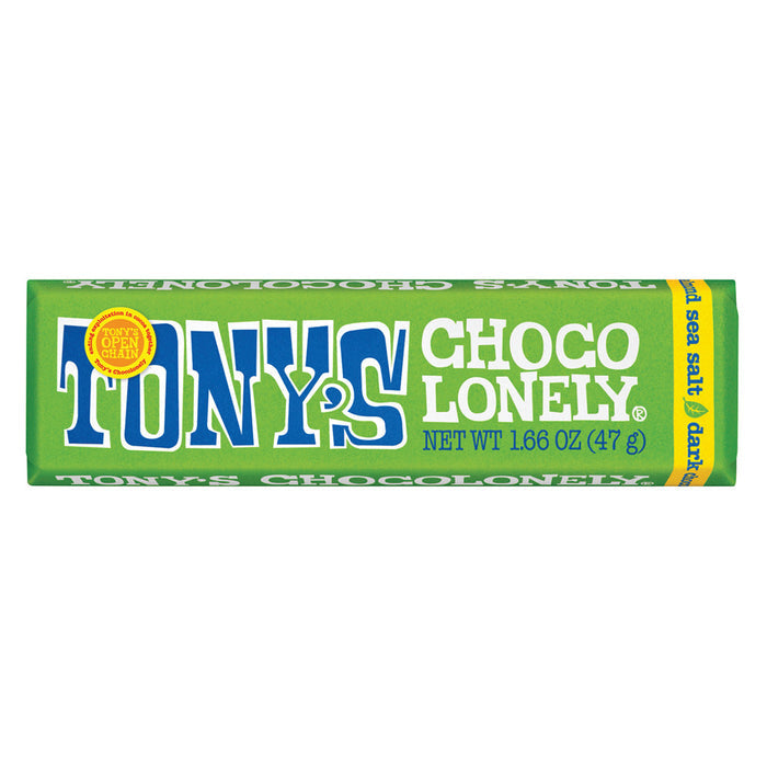 Tony's Chocolonely Small Dark Chocolate Almond Salt Candy Bar - 20 Count