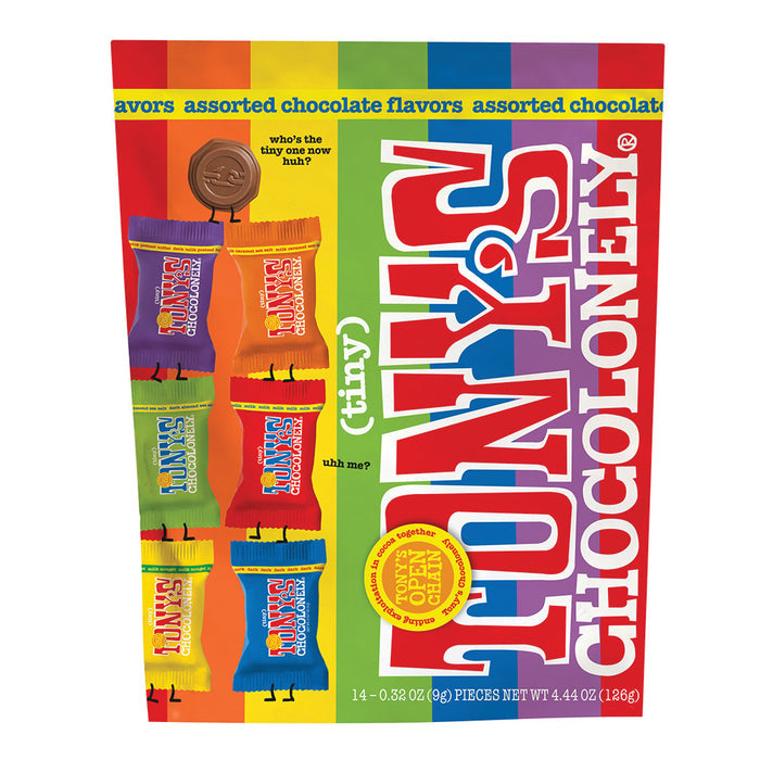 Tony's Chocolonely Tinys Assorted Chocolate Pouch - 8 Count