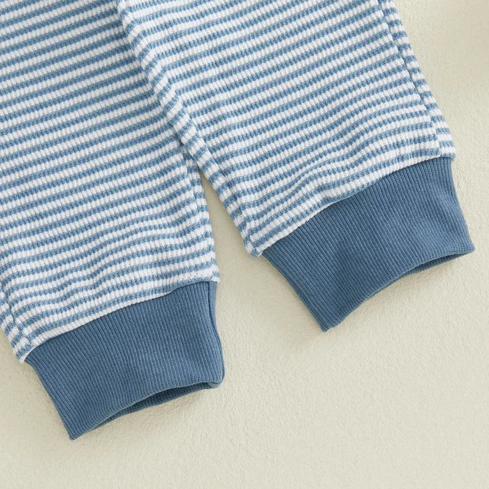 TRACTOR Striped Collared Outfit