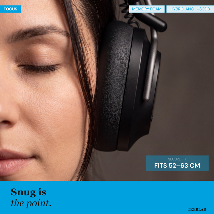 TREBLAB U5 Hybrid Active Noise Cancelling Headphones