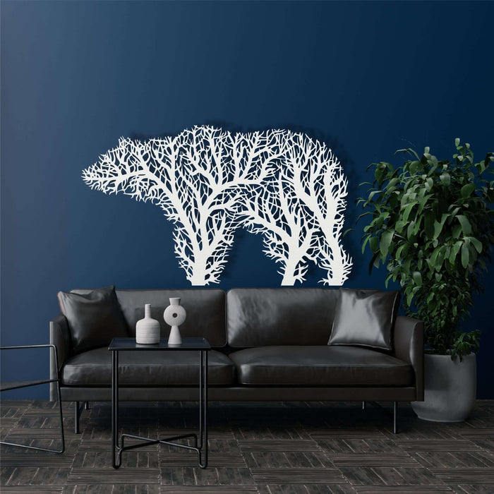 Tree Bear Metal Wall Art - Decor available at Dekadron for $144.90