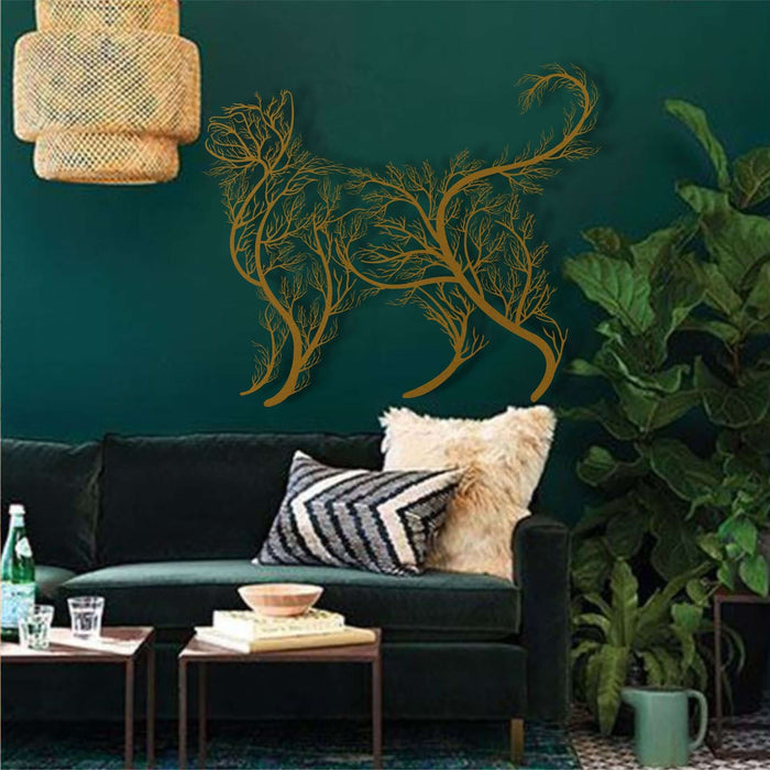 Tree Cat Metal Wall Art - Decor available at Dekadron for $144.90