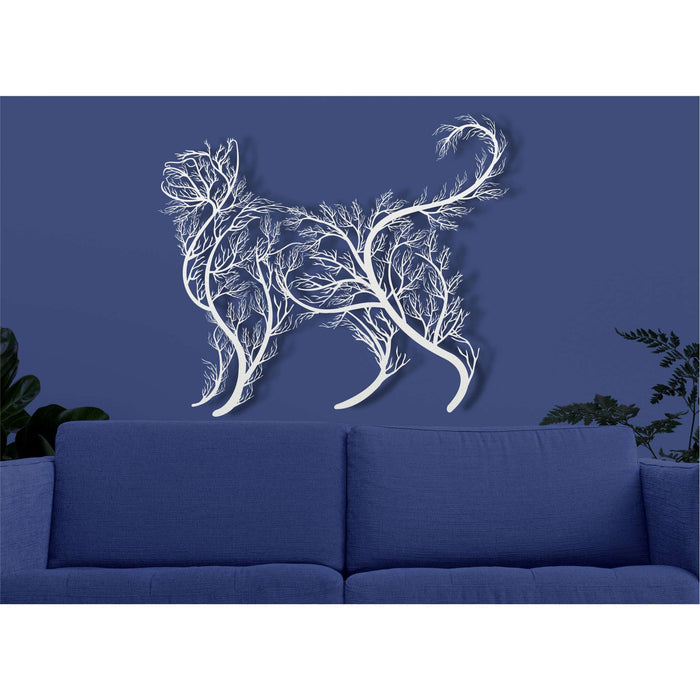 Tree Cat Metal Wall Art - Decor available at Dekadron for $144.90