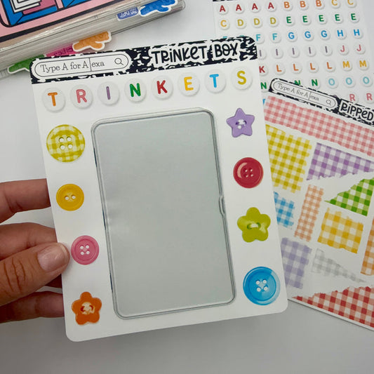 Trinket Tin Jumbo Journaling Sticker Pocket