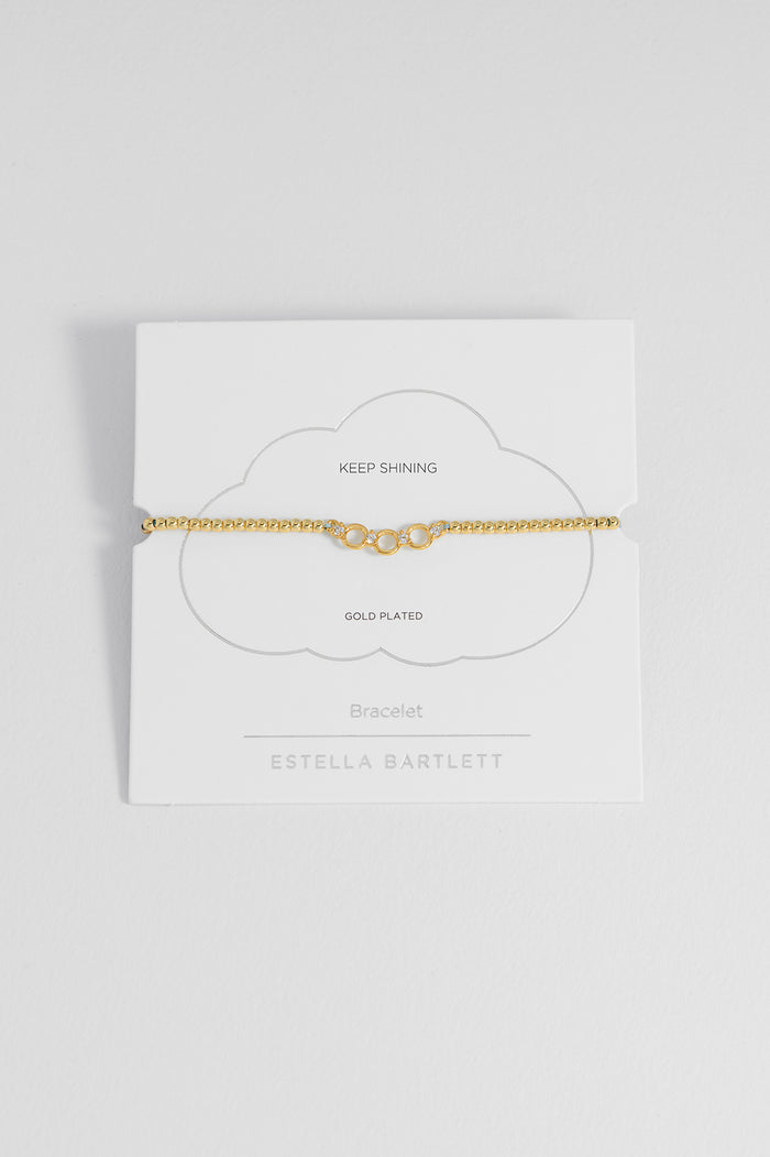 Triple Disc CZ Louise Bracelet