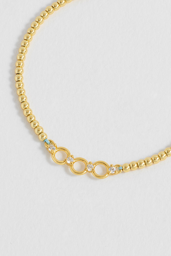 Triple Disc CZ Louise Bracelet