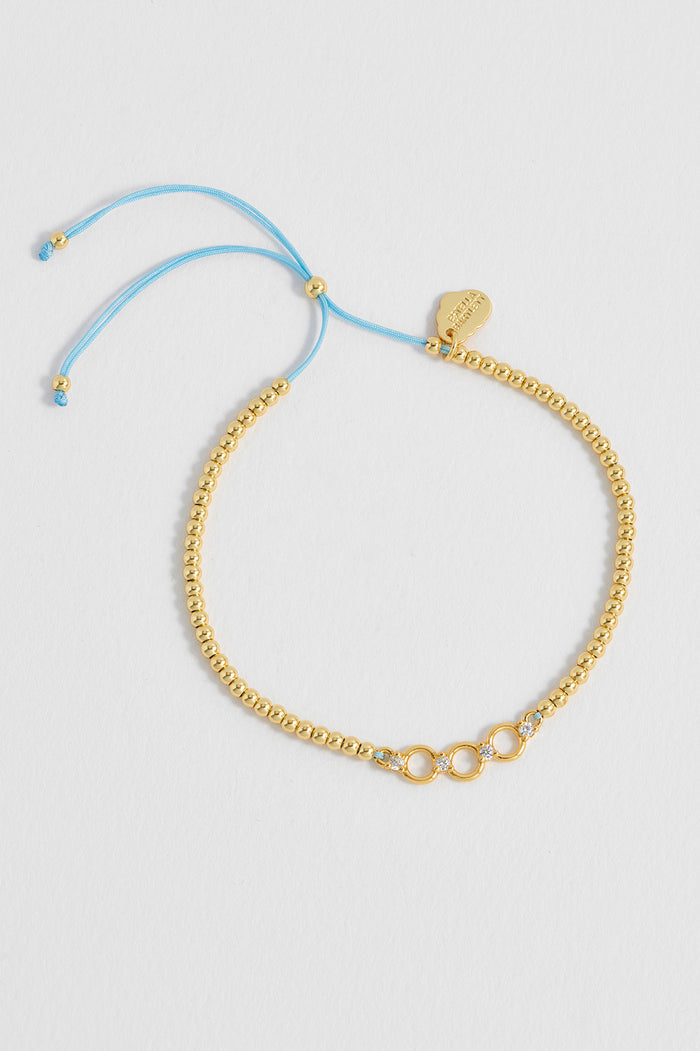 Triple Disc CZ Louise Bracelet
