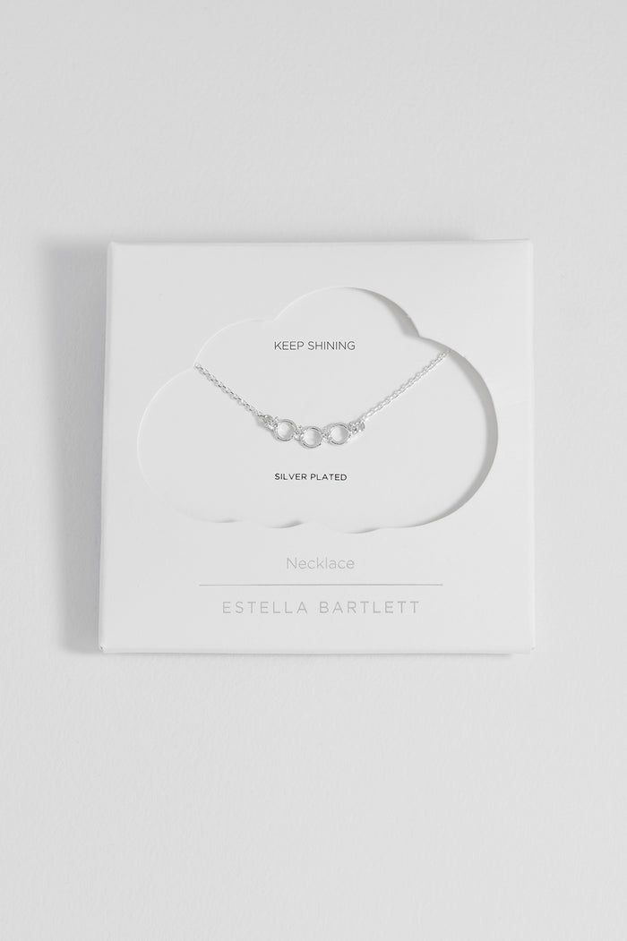 Triple Disc CZ Necklace