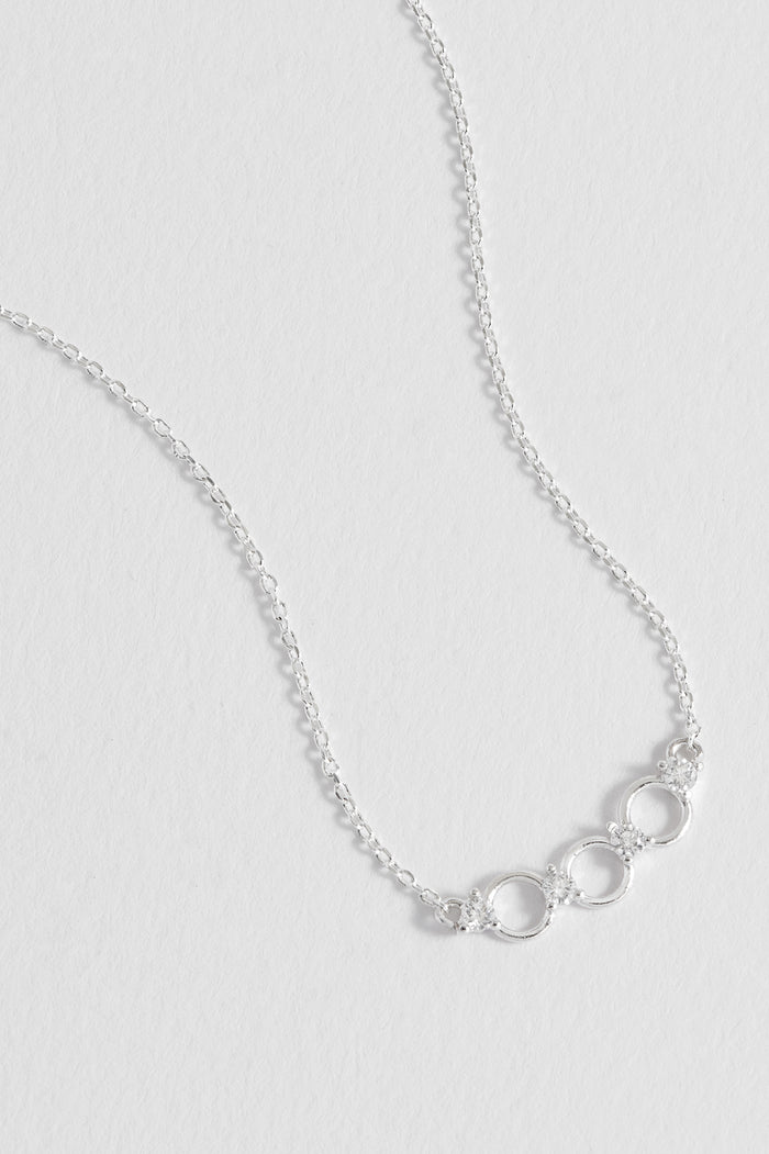 Triple Disc CZ Necklace