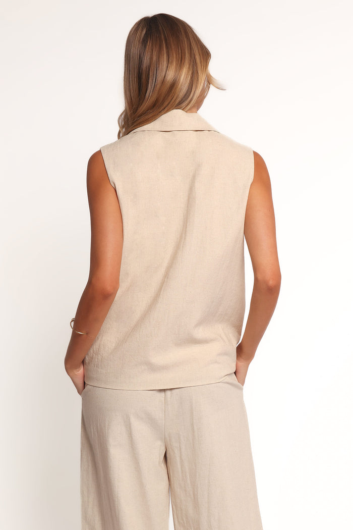 Petal and Pup USA TOPS Trula Vest - Oatmeal