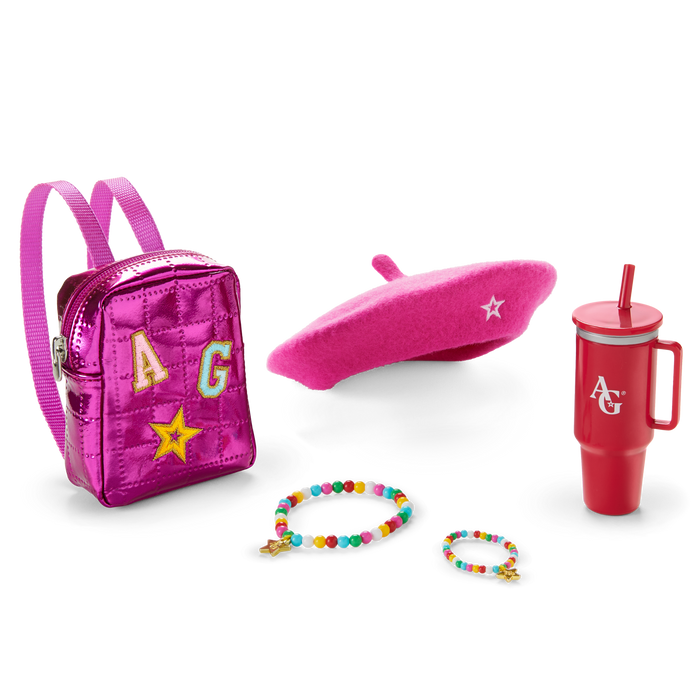 Truly Me™ 18-inch Doll #105, Puppy, Mini Backpack & Accessories AG™ Star Squad Bundle