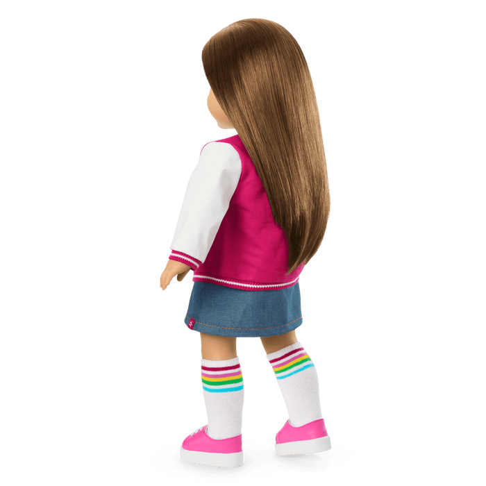 Truly Me™ 18-inch Doll #107 with straight brown hair