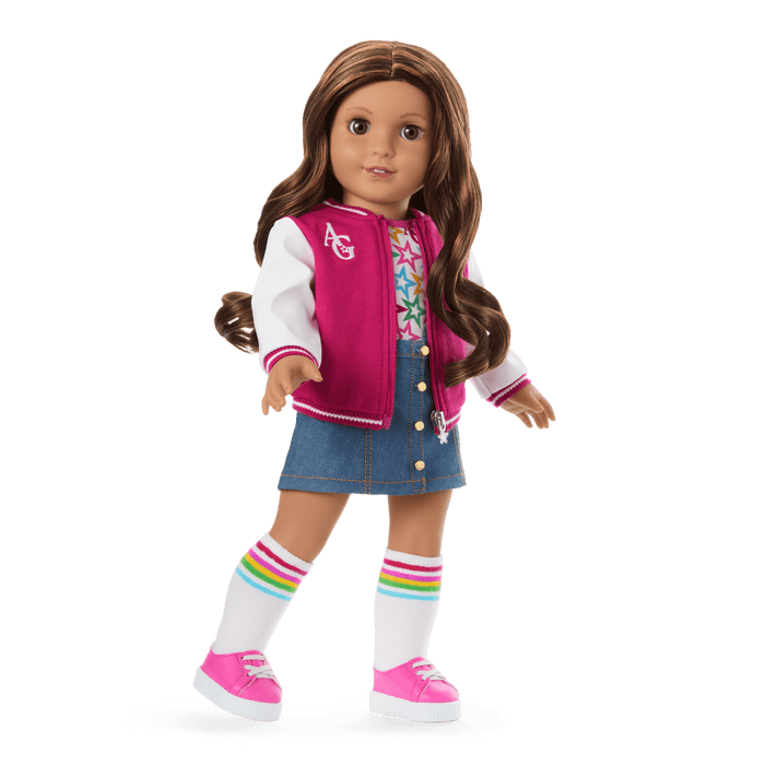 Truly Me™ 18-inch Doll #117 with wavy dark-brown hair