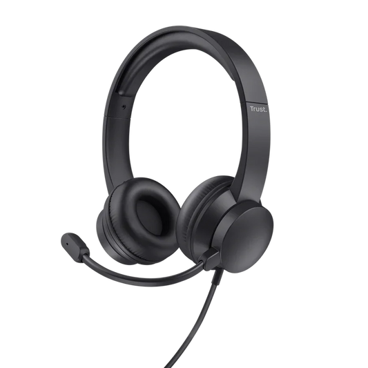Trust Ayda USB PC Headset – Lightweight On-Ear with USB Connection