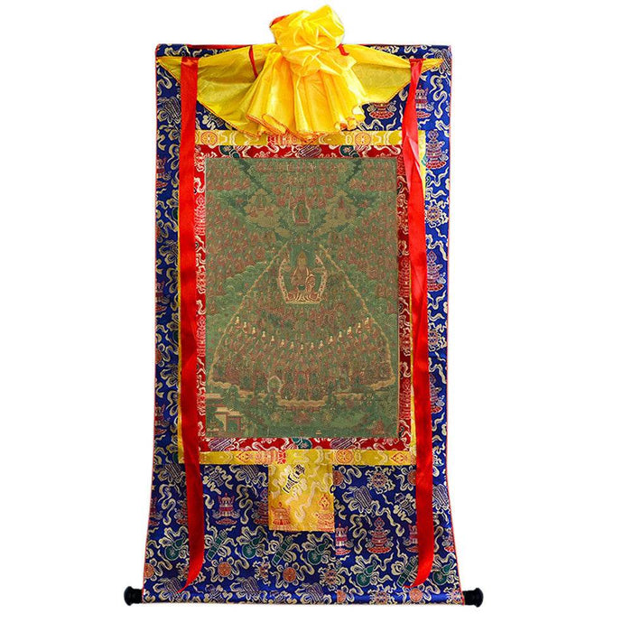 Tsongkhapa's Refuge Tree - 18th Century - Tibetan thangka painting, view 4