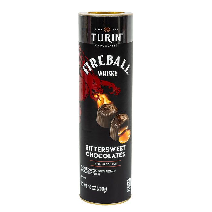 Turin Fireball Bittersweet Chocolate Tubes - 12 Count