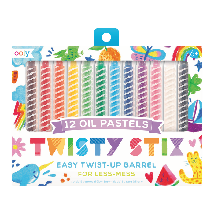 Twisty Stix Oil Pastels - Set of 12