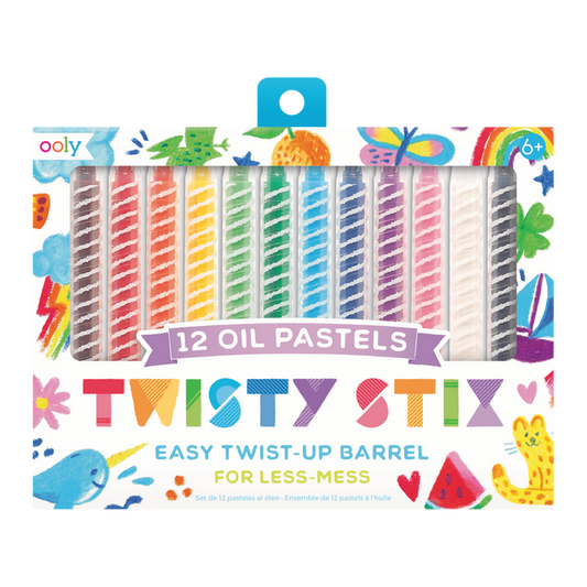 Twisty Stix Oil Pastels - Set of 12