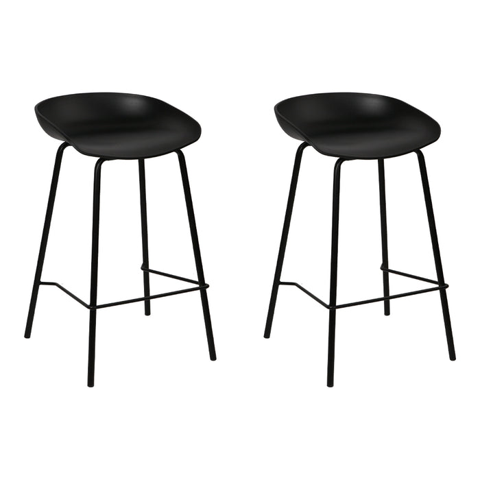 Two Bar Stools Kitchen Counter Stools Metal-Home Living Store-